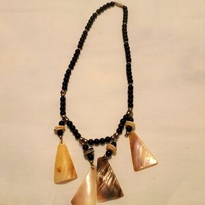 1970's 16" abalone necklace